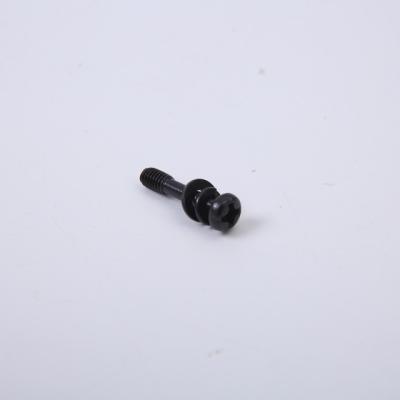 Black Zinc Plated Screws Round Head With Washer Triple Set , Cross Slotted Pan Head Screw
