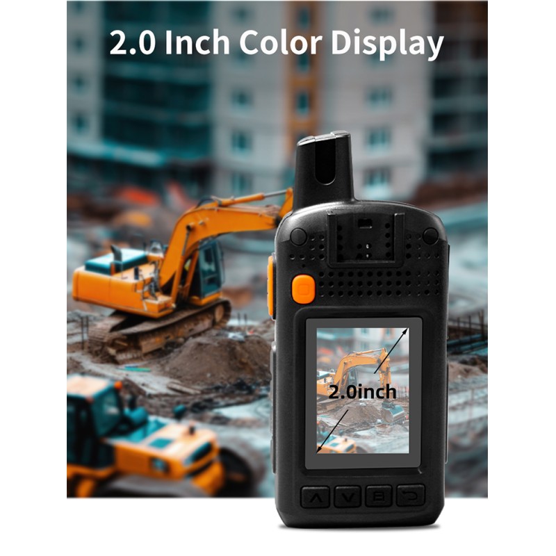 Portable 4G Network Audio and Video Intercom HD 4K Video Long Distance Handheld Group Talk Two Way Walkie Talkie