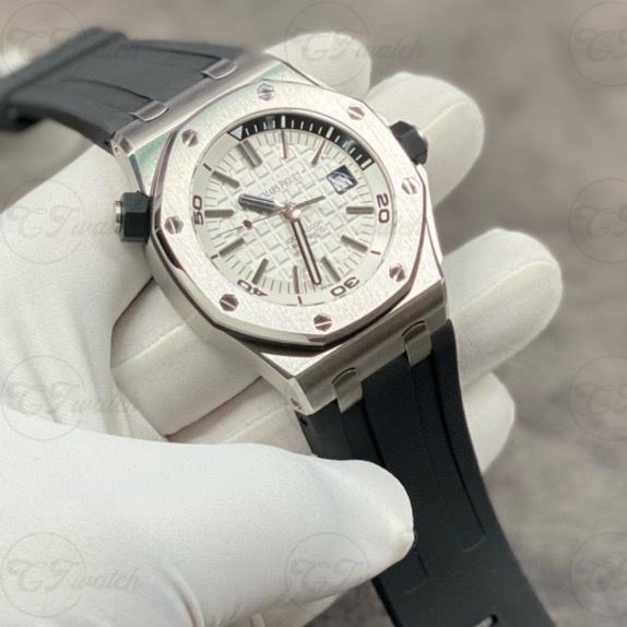 AP Royal Oak 15710ST 42mm Super Clone Montre Squelette Or Rose Automatique Acier Inoxydable Calibre 3120 Style Plongeur Sport