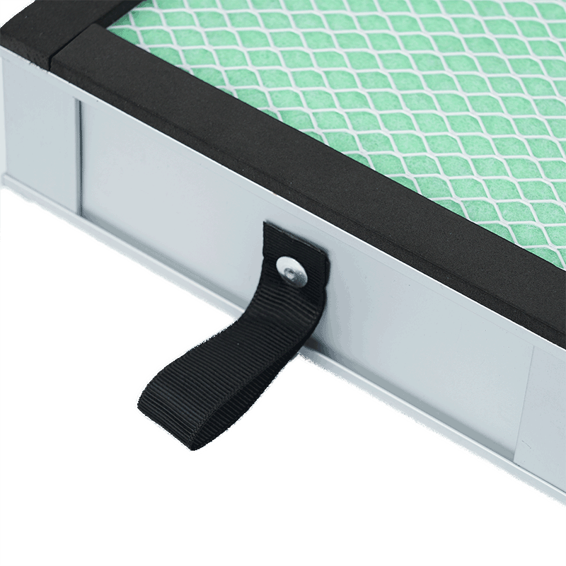 Activated Carbon PP V Bank Air Filter Element Screen Aluminium Frame For Pollen