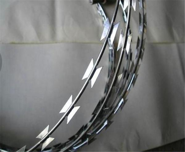 450mm Concertina BTO22 Razor Barbed Wire Mesh Galvanized Fencing Wire