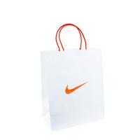 Vente en gros adaptée aux besoins du client d'aperçu gratuit de corde de poignée de Logo White Paper Bag With
