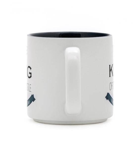 Ceramic Dad Mug Coffee Mug White Color With Creative WordsKING DAD Customized 12Oz For Gift