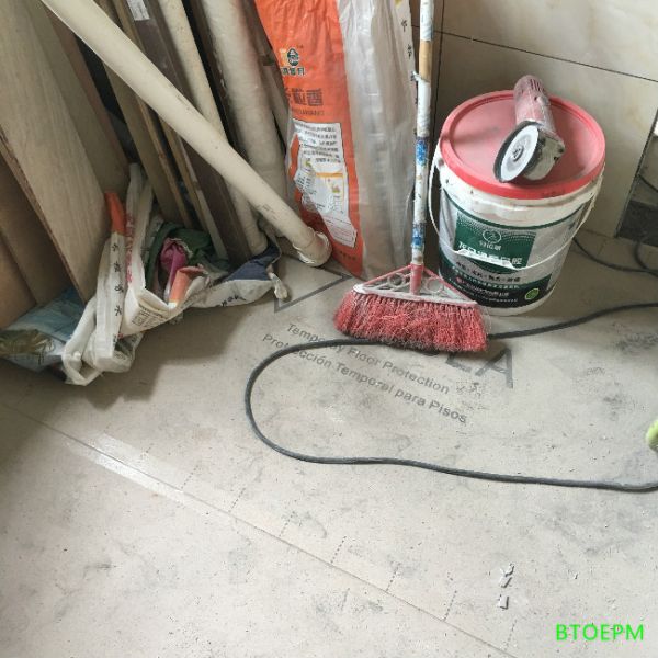 0.81mm Thickness Twin Wall Flooring Protection Paper For Doors / Walls