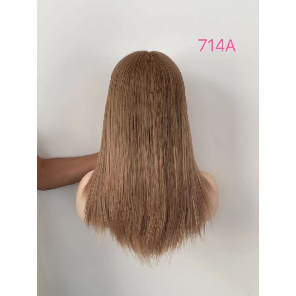 Wholesale stunning ombre color Russian European uprocessed human hair silk Jewish wig
