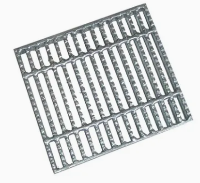 Steel Plate Floor Grating Non-Slip Stair Tread Grid/Drainage Ditch Cover Plate Heavy Duty Grating Trench Drain Cover/