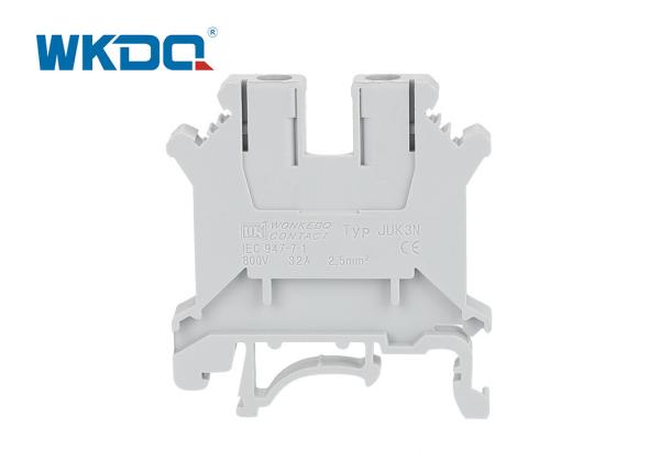 JUK 3N Electrical Connector Blocks Screw Clamp Nickel Plated Brass Conductor