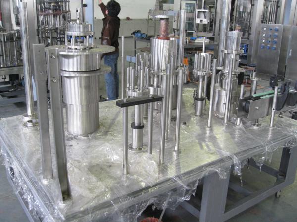 Complete Automatic Water Pet Bottle CGF14-12-5 Rinsing Filling And Capping Machine / Plant
