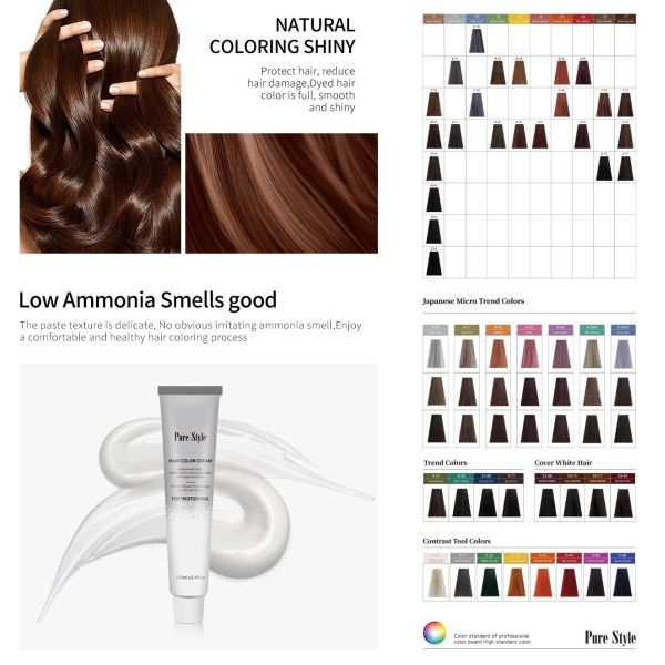 Hair Color Manufacturer OEM Hair Color Cream Hair Color Gentle Formula Wholesale Long Lasting Vibrant Colors