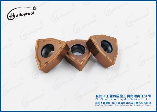 Brown Tungsten Carbide Tool Inserts , Cemented Carbide Drilling Inserts