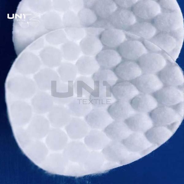 Diamètre rond facial absorbant des protections de coton de grands points blancs 6 cm pour le maquillage de nettoyage