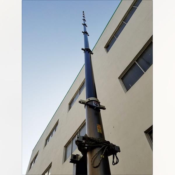 21m Height Lockable Pneumatic Telescopic Mast antenna telescopic mast-150kg payloads-NR-3500-21000-150L telescoipc mast