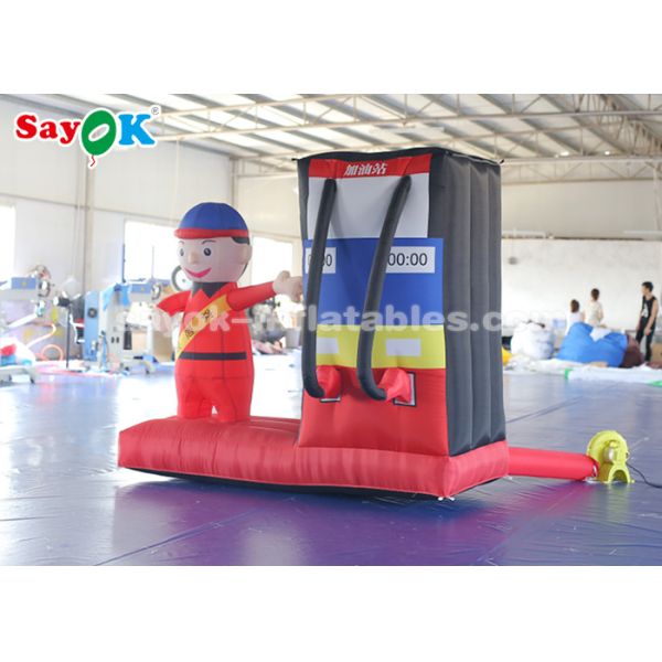 Personajes de dibujos animados inflables durables de la gasolinera para el anuncio publicitario