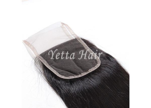 Density 130% Hand Tied Virgin Hair Lace Closure Long Lasting With Proper Care