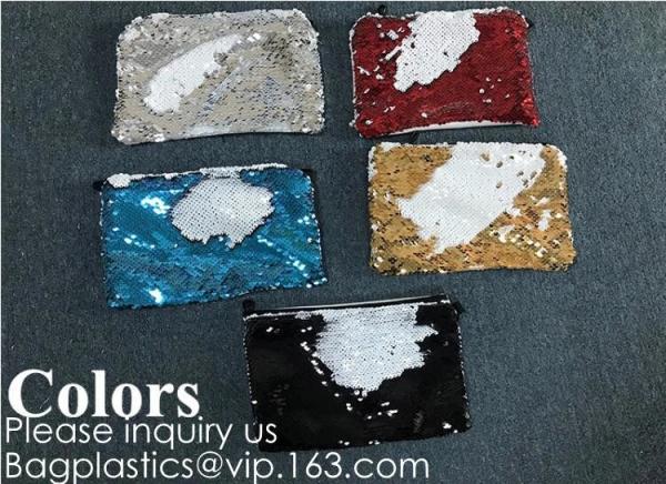 Heat Transfer Blank Strapping Sequin Small Hand bag For Sublimation Printing,Sublimation Multicolor Sequin Bag Blanks  pack