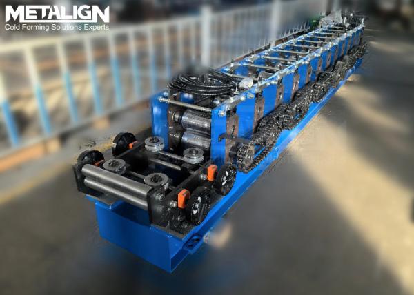 Customizable Roll Forming Line For Hat Purlins With Chain Drive And Hydraulic Punching
