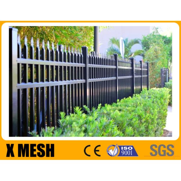 Металл безопасностью h 2.1m ограждая покрытую порошком алюминиевую загородку палисада