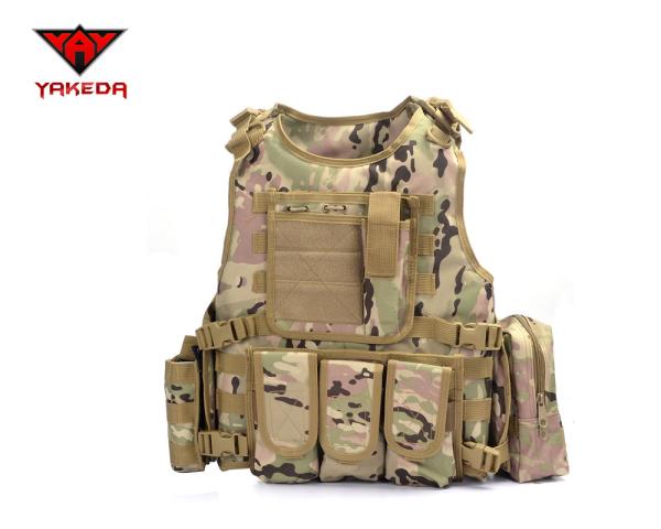 Comfortable Military Bulletproof Vest , Molle Airsoft Paintball Plate Carrier