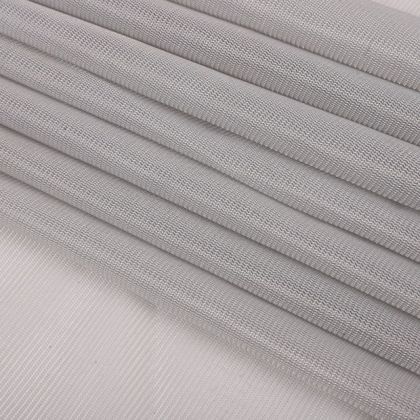 50D Textured Plain Weave Fabric Wavy Fine Mesh Polyester mesh fabric