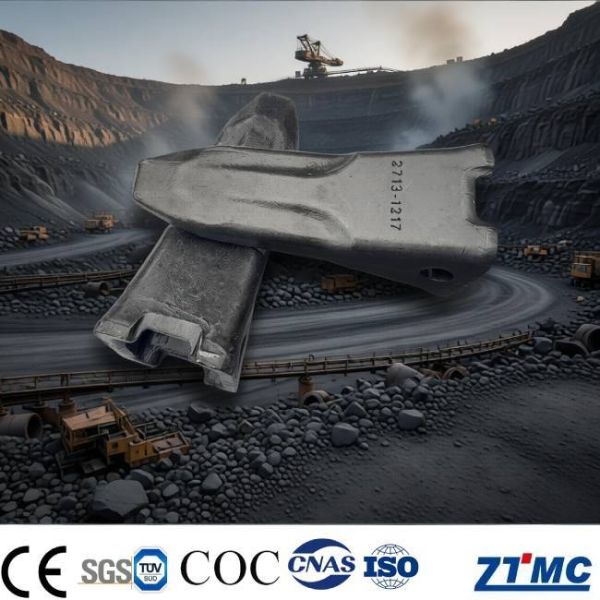 Construction Machines Forged Bucket Teeth DH220 Bucket Teeth And Adapter