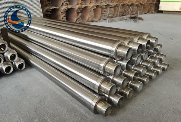 SS304 Vee shaped Profile Wire Wedge Wire Screen Filter Pipe