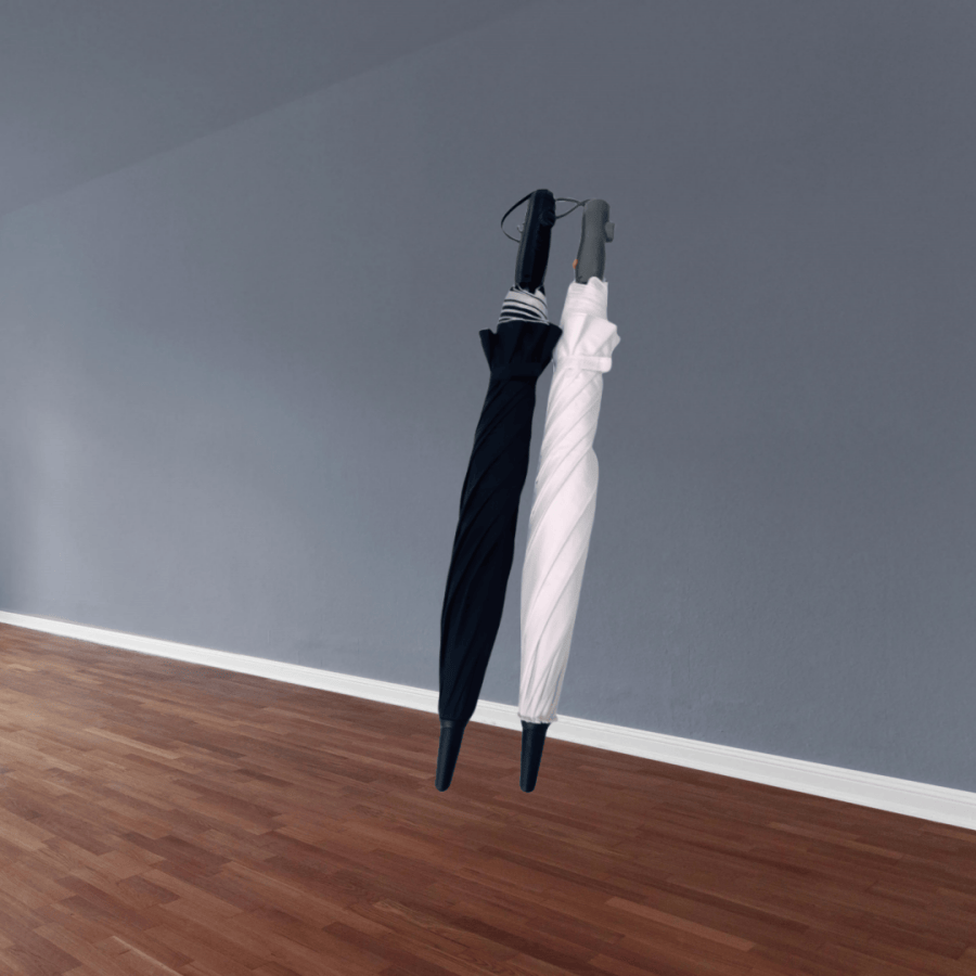 Настраиваемый цвет Логотип Понги Внешний вентилятор Зонтик Стальная рамка из стекловолокна