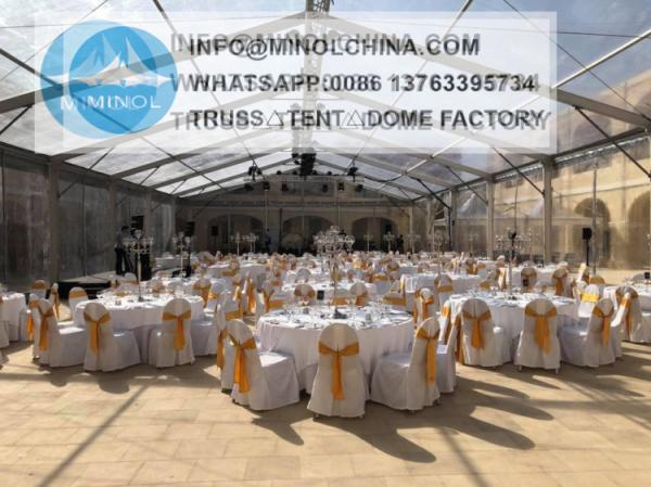 Aluminum 6061-T6 Outdoor Wedding Tent With Transparent Roof