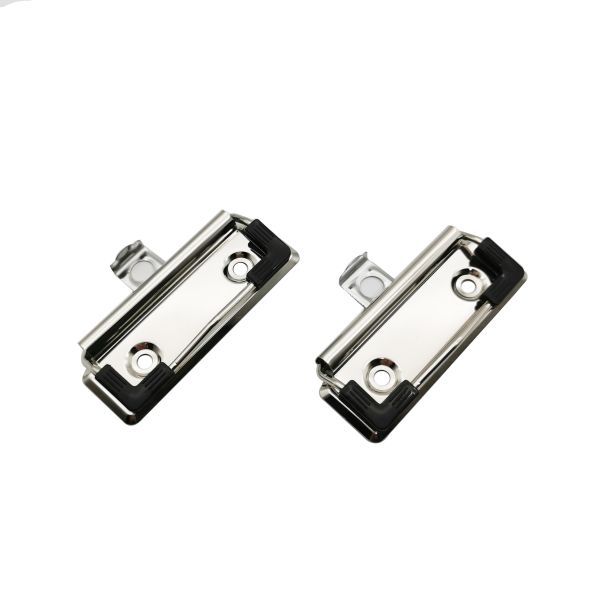 Pinzas rectangulares para portapapeles, clips metálicos para blocs de notas, 70*30mm, con protectores de esquina y colgadores