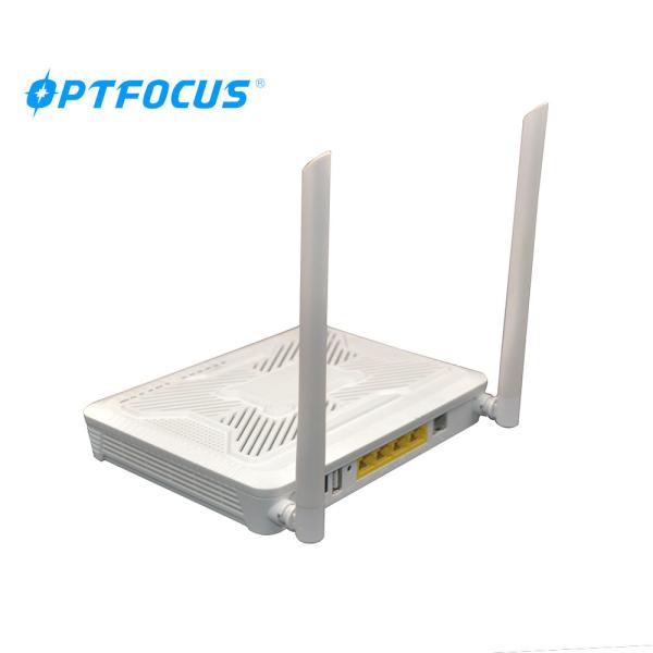 4 Ports Gigabit EPON ONU 1 Power Switch ZTE Chipset Compatible For Huawei