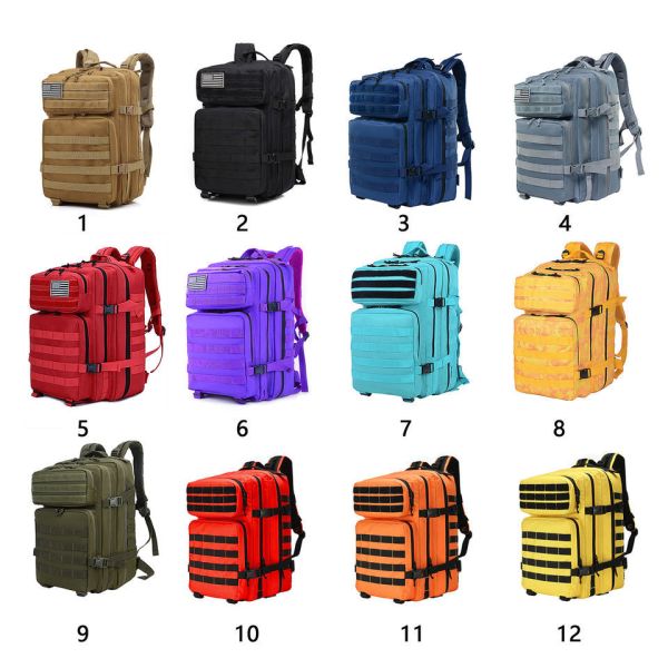 Custom Gym Hiking Backpack Rucksack Hunting 45l Molle Tactical Backpack