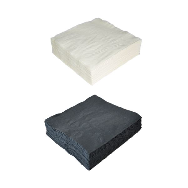 Unscented Non Toxic Disposable Restaurant Paper Napkins Wood Pulp