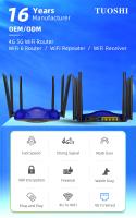 Routeur sans fil à deux bandes de la serrure 4g Lte de bande de CPE de 1200mbps CAT4 Wifi avec Sim Card