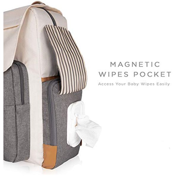 Canvas Baby Diaper Backpack Large Capacity 40l For Mom