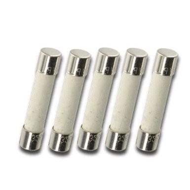 T6.3AH250V, T6.3A 250V, T6.3 H250V, T6.3H250V cartridge CERAMIC Fuses 5X20mm