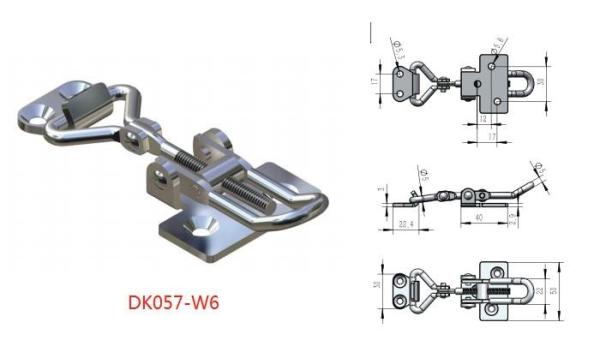 Large Chrome Plated Metal Toggle Latch 304 316 Y Shaped Threaded Rod For Vehicle