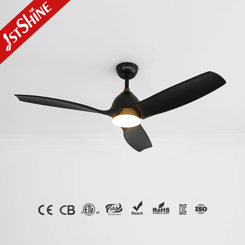 64 Inch Solid Wood Ceiling Fan with DC Motor for High Airflow in Large Spaces