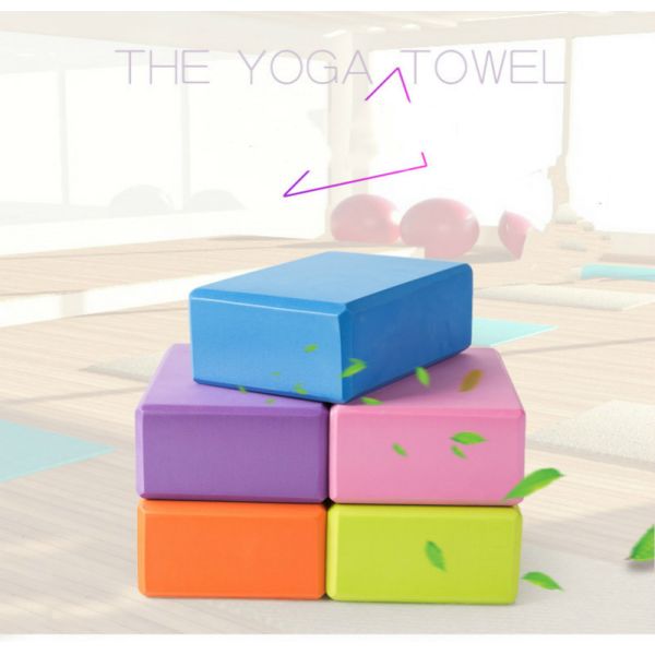 EVA Yoga Exercise Blocks Brick Sports Exercise Gym Foam Workout Stretching Aid Body Shaping
