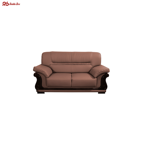 Upholstered Leather Reclining Sofa Couch Recliner Wooden Frame For Hotel Lobby
