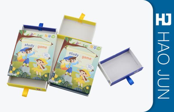 Handmade Cardboard Gift Boxes Coating Paper For Children Study Books