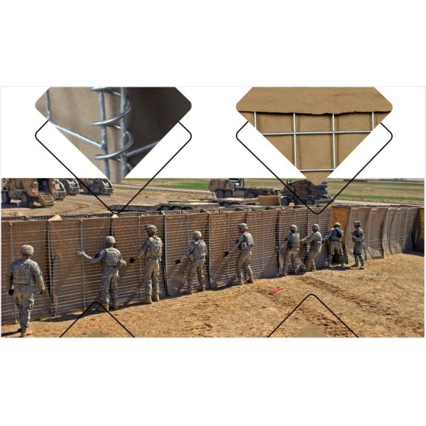 Гальванизированный защитный барьер 4мм квадратного отверстия военный горячий окунутый