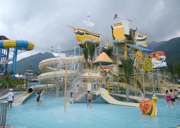 Parque temático da água do navio de pirata/campo de jogos exterior do Aqua para a família