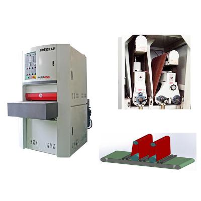 Electric Adjustable Belt Sanding Machine For Metal With Two Sanders De-Slugger Burr Removal Edge Radiusing Wide Belt
