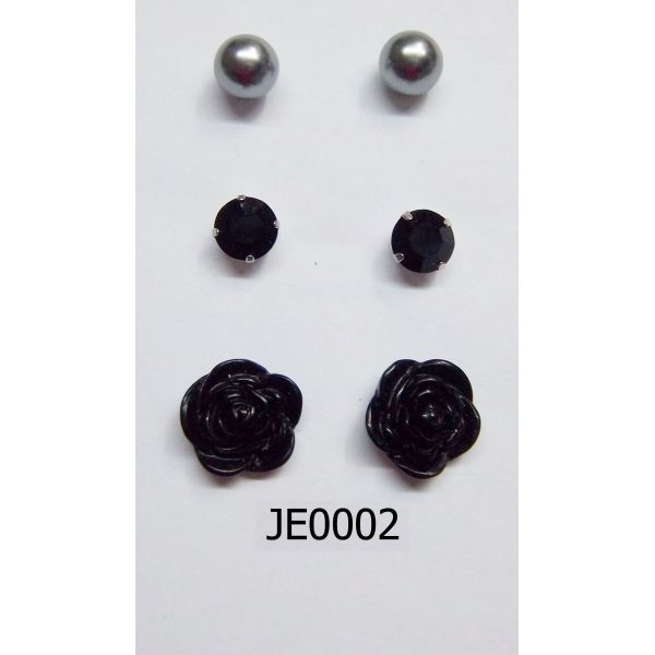 rose earring set