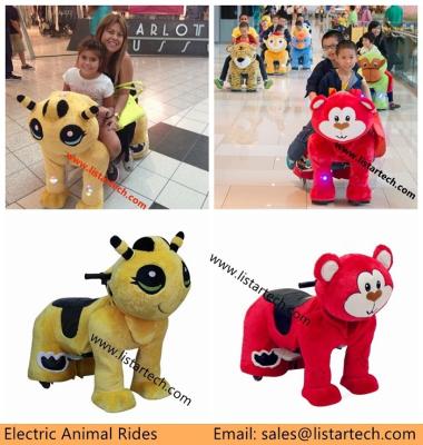motorized plush animals plush animals motorized zippy rides Shopping Mall Animal Rides