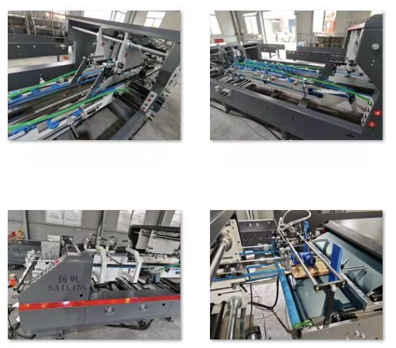 Corrugated Folder Gluer Machine with 300m/min Max Line Speed for B/E/F Flute and Side Gluing Function
