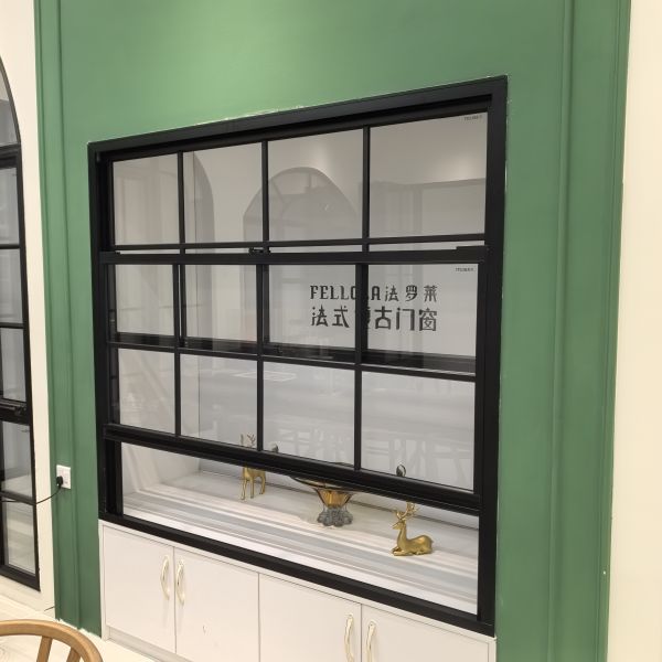 Aluminium Frame Room Sash Window , Partition Sash Window Moisture Resistance