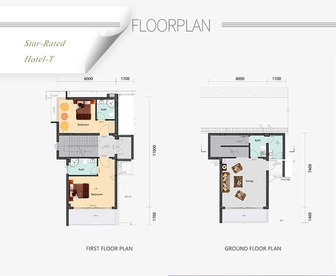 AS/NZS/USA Standard Prefab Light Steel Frame House For Living Luxury Modular Hotel Unit (Стандартизированный сборный дом из легкой стали для проживания в роскошном модульном отеле)