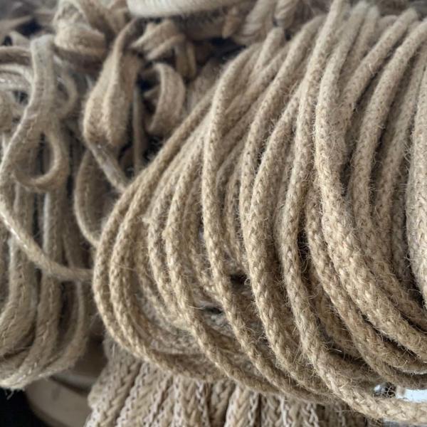 Woven Plain Garments Trims Accessories Hemp Rope Width 5mm-12mm