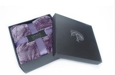 Extra Soft Warm Plush Flannel Bed Blanket Jacquard Style Lightweight 100% Polyester