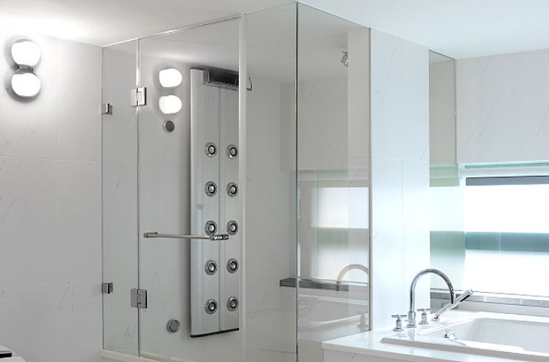 Мягкое закрытие из нержавеющей стали 304 Гидравлическая стеклянная дверная застежка Душевой панцирь на 90 градусов